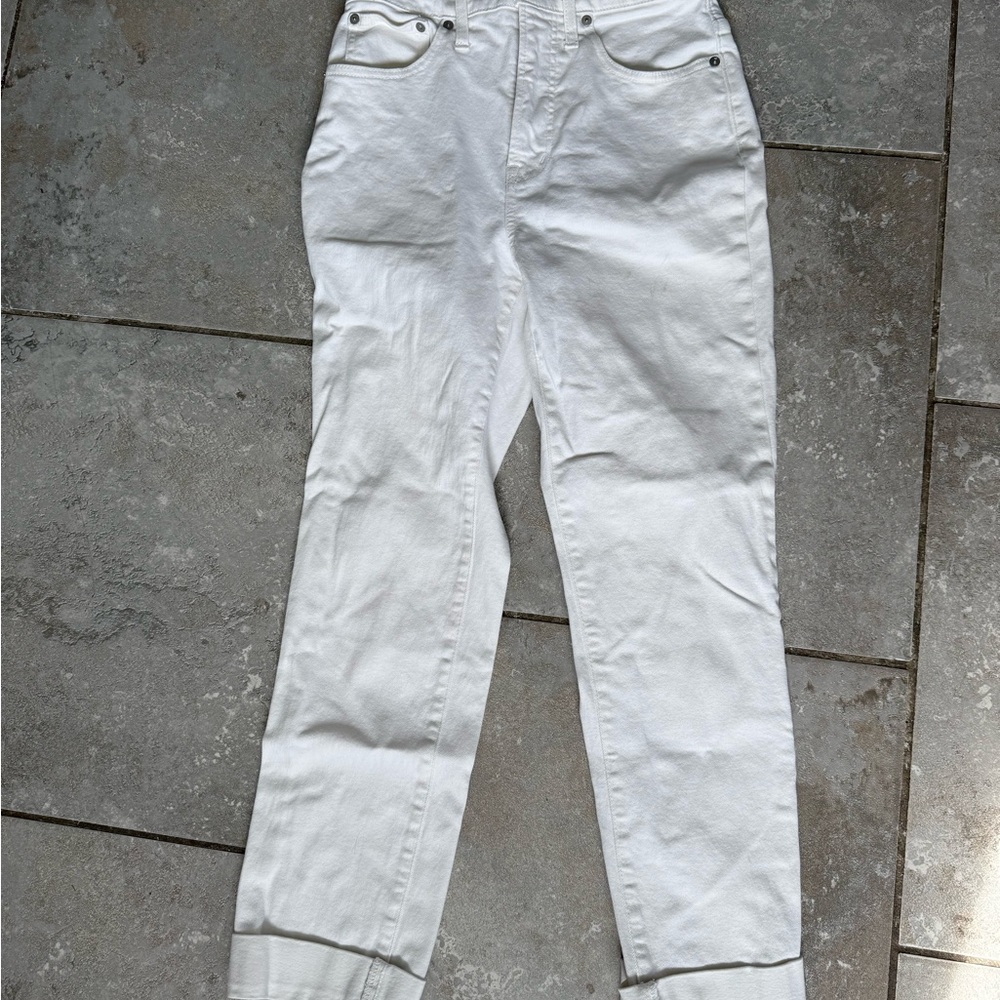 Madewell Women's White Straight Jeans